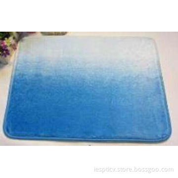 Washable blue and white Water Absorbing Rugs non slip Door
